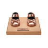 Pair Baby Shoes - Wood or Lacquer Base (Style 132)