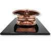Retirement award keepsake with black lacquer plaque and custom engraving