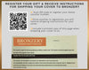 Digital Gift Voucher: Military or Police Cover Bronze Plated