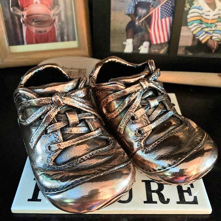 Forever Remember with Bronzed Baby Shoes