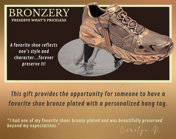 Digital Gift Voucher: Single Adult Shoe Bronze Plated Into Fashionable Decor
