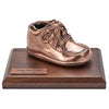 Single Baby Shoe - Wood or Black Lacquer Base (Style 130)