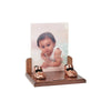 Pair Baby Shoes - Wood Base + Picture (Style 126)