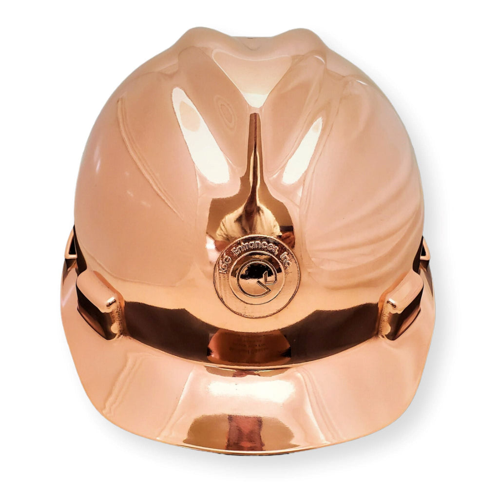 bright bronze safety award trophy hard had