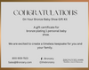 Single Bronze Plated Baby Shoe Gift Package