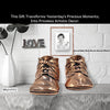 Single Bronze Plated Baby Shoe Gift Package