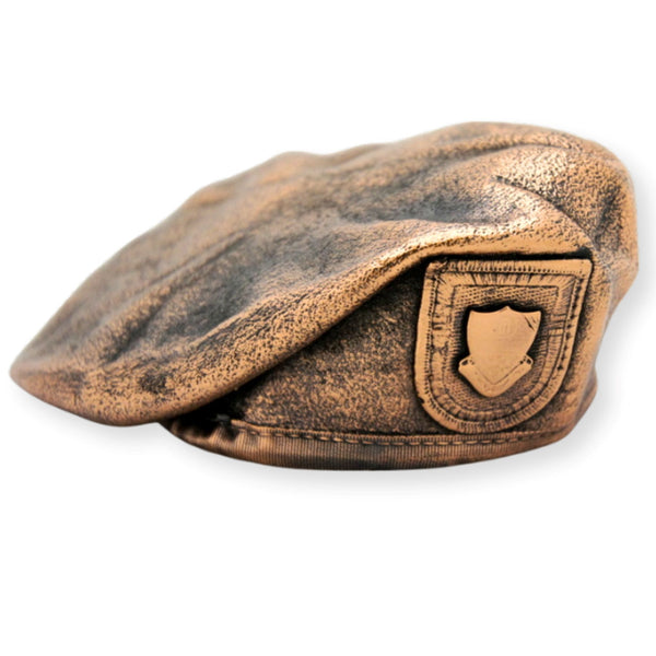 Military Beret Preserved in Metallic Plating