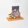 Single Baby Shoes - Wood Base + Photo (Style 100)