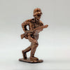 Bronze Plated WWII Plastic Toy Soldiers- 3 Collectible Pieces 1 3/4" Tall