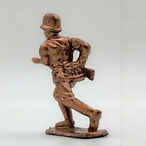 Bronze Plated WWII Plastic Toy Soldiers