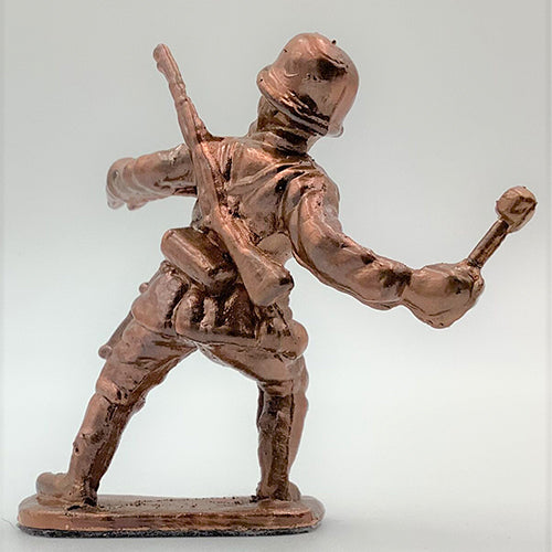 Bronze Plated WWII Plastic Toy Soldiers