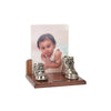 Pair Baby Shoes - Wood Base + Picture (Style 126)