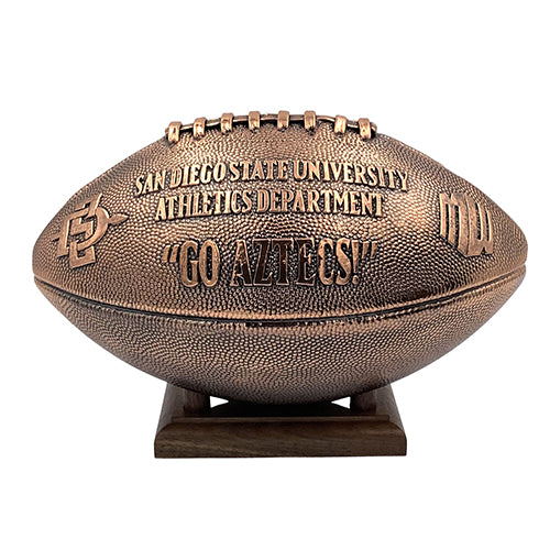 Bronze, Silver or 24 Karat Gold Plated Football