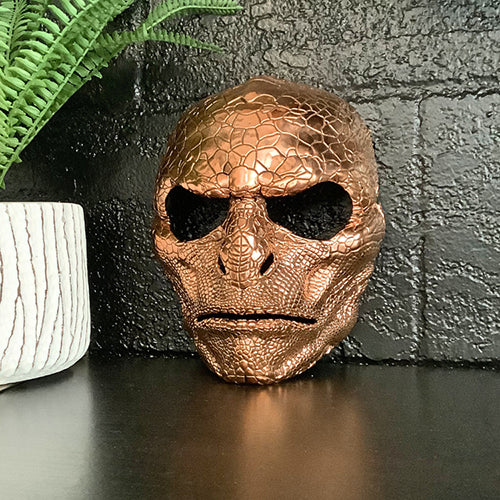Unique Metallic Bronze-Plated Hasbro "The Thing" Mask - Wall Art and Halloween Masterpiece!