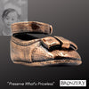 Single Bronze Plated Baby Shoe Gift Package