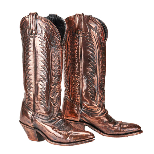 Gold Cowboy Boots - 10 Inches and 14 inches Tall